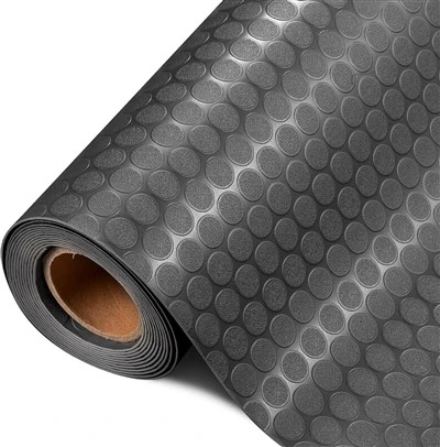 Coin Pattern Vinyl Garage Car Mat