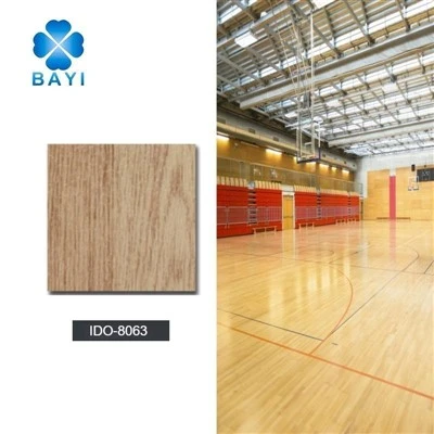 Basketball Court Laminated Vinyl Sports Flooring