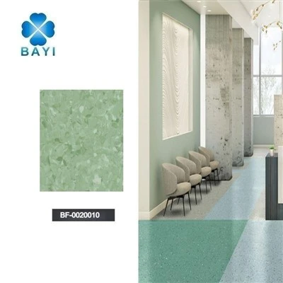 Wear-Resistant Homogeneous Vinyl Sheet Flooring