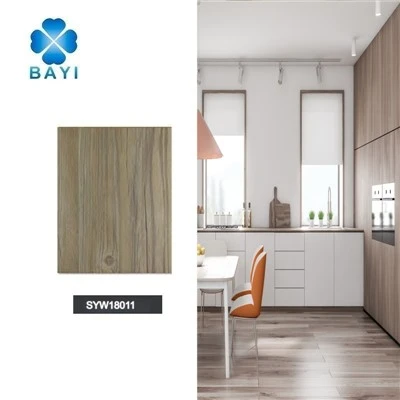 Wood Grain Self Adhesive Vinyl Plank Flooring Tile